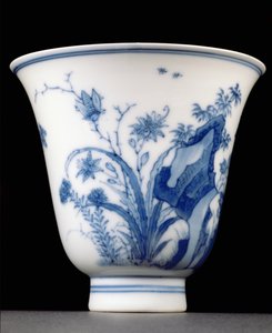 Semi-eggshell beaker cup, Kangxi mark and period 1662-1722
