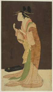 A Selection of Beauty from the Pleasure Quarters: Misayama of the Chojiya in Night Dress