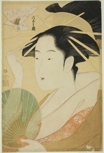 A Selection of Six Flowers - A Parody Rokkasen: Bishop Henjo by Chobunsai Eishi