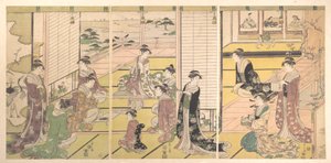 Honoring the Three Gods of Poetry: Women Composing Poems by Chobunsai Eishi