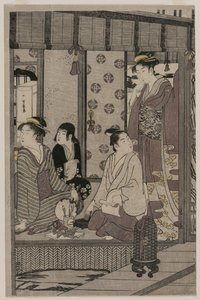Morning Glory from the Series The Tale of Genji in Elegant Modern Dress by Chobunsai Eishi