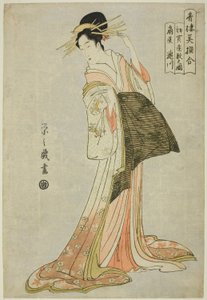 Takigawa of the Ogiya in the First Sale of the New Year, from the series 
