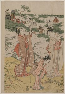Women Chasing Crickets on an Autumn Moor, early 1790s