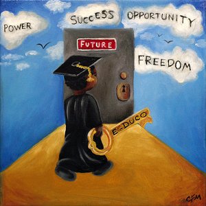 Education is the Key, 2015 by Chris Fabor