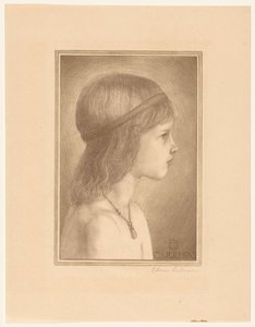 Portrait of an Unknown Girl by Chris Lebeau (signed by artist)