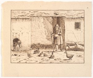 Illustration to St. St. Blicher, The Three Holy Evenings by Christen Dalsgaard