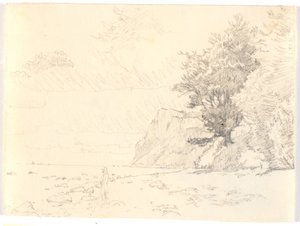 Part of Møns Klint by Christen Købke