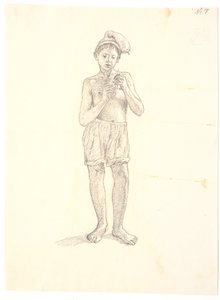 Standing Italian Boy by Christen Købke