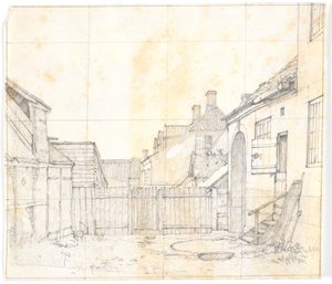 Garden Interior from a Provincial Town (Hillerød?) by Christen Købke