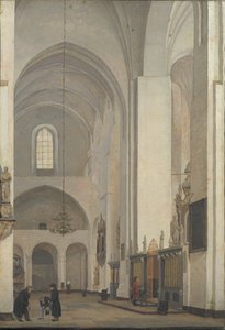 The Transept in Aarhus Cathedral by Christen Schjellerup Kobke