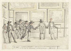 Visitors at the Art Exhibition in Amsterdam in 1808