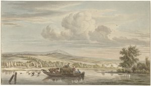River View with Hay Barge