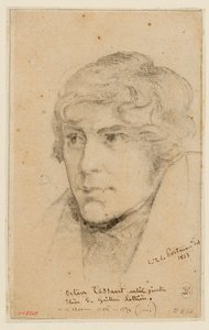 Portrait of Octave Tassaert by Christiaan Julius Lodewijk Portman