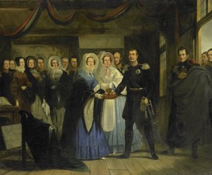 The Princess of Orange Receiving Alexander II, Grand Duke and Heir to the Throne of Russia, in the Czar Peter