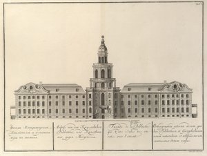Imperial Library and Kunstkammer From: The Building of the Imperial Academy of Sciences, 1741