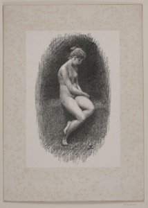 Female Model Study by Christian Clausen