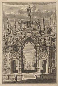 Triumphal Arch for Friedrich IV by Christian Engelbrecht and Johann Andreas Pfeffel, after Peter Schubert von Ehrenberg