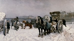 Driving Snow on the Seine by Christian Eriksen Skredsvig