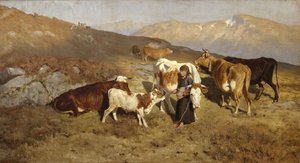 Home from the Summer Pasture by Christian Eriksen Skredsvig