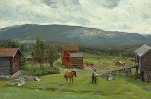 Man at the Pasture, Hiaasen, June 1893