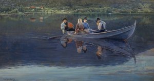 Midsummer Eve by Christian Eriksen Skredsvig