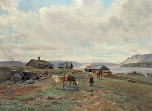 Morning atmosphere at Holmvassbu by Christian Eriksen Skredsvig