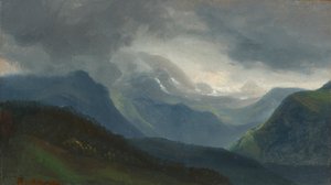 Approaching Thunderstorm in the Alps by Christian Ernst Bernhard Morgenstern