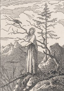 Woman with a Raven