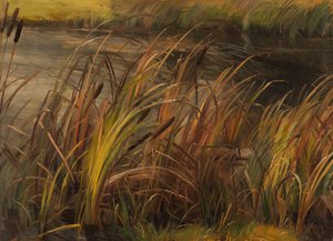 Reed at the Autumnal Stream