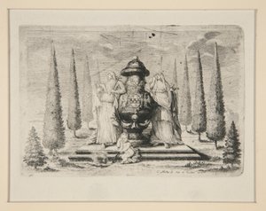 Mourning Representation for the Member of a Noble Family with Allegorical Figures of Faith and Love