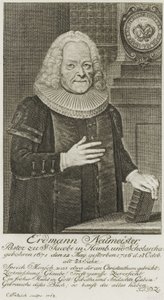 Erdmann Neumeister, Pastor at St. Jacobi in Hamburg and Scholarch (1763)