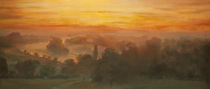 Orange Skies - Thames from Richmond Hill, Sunset, 2012 by Christian Furr