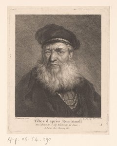 Old Man with Beret and Beard by Christian Gottfried Schultze