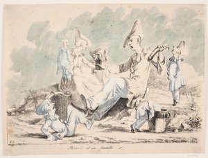 Pierrot and His Family by Christian Holm