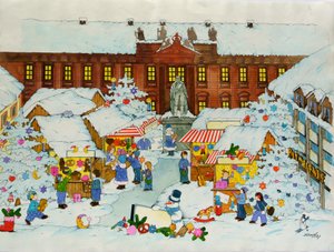Christmas Market (Old City, Erlangen University) by Christian Kaempf