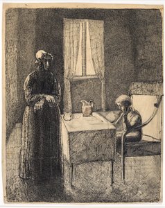 Scene from David Copperfield (?) by Christian Kongstad Petersen