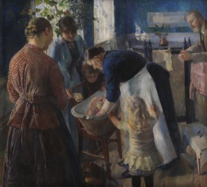 In the Tub by Christian Krohg