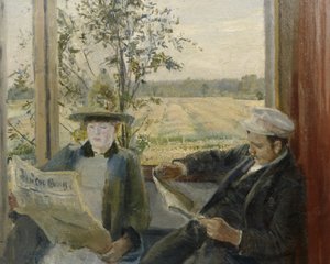 Oda Krohg Reading Verdens Gang