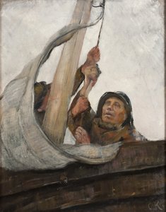 Setting Sail by Christian Krohg