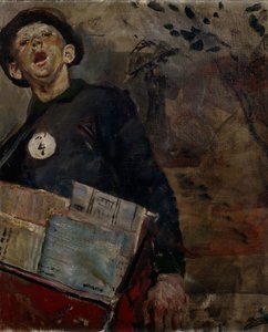 The Newspaper Boy by Christian Krohg
