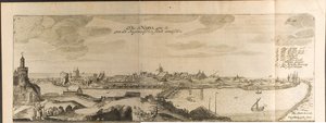 Narva Illustration from Travels to the Great Duke of Muscovy and the King of Persia by Adam Olear by Christian Lorenzen Rothgiesser