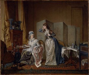 The Bad News, 1794 by Christian Marie Colin De La Biochaye