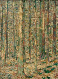 Pine Trunks in Sunlight by Christian Rohlfs
