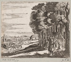 Illustration to Adam Olearius, “Persianischer Rosenthal von einem Sinnreichen Poeten Schich Saadi [...]”, Schleswig 1660 by Christian Rothgiesser