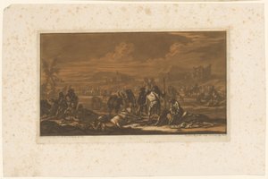 Wounded on the Battlefield (Riders, Horses, and Battles) by Christian Rugendas