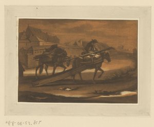 Rider with Two Pack Horses (series title: Riders, Horses, and Battles)