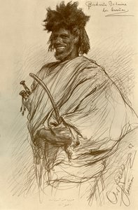 Bishari Man, Aswan, Egypt by Christian Wilhelm Allers