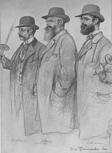 Martin Haller, Wilhelm Hauers, Wilhelm Emil Meerwein by Christian Wilhelm Allers