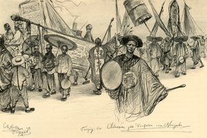 New Year parade, Singapore, 1898