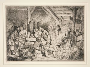 Adoration of the Shepherds by Christian Wilhelm Ernst Dietrich